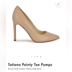 Nine West-Tatiana Barely Nude Pointy Toe Pumps 8.5W